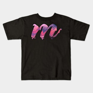 letter  M Kids T-Shirt